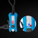 SUNREI Fun 40LM 6Modes USB Rechargeable KeyChain Light EDC LED Flashlight Black/Yellow/Orange/Blue