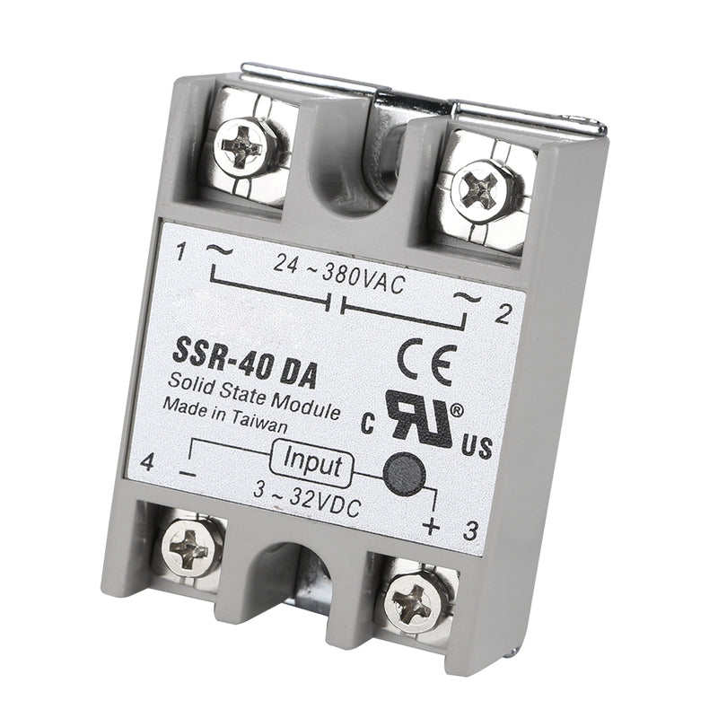24V 40A Single Phase SSR-40 DA Solid State Relay Module For 3D Printer Parts