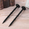 KCASA 10pcs/Pack Black PP Mulch Shading Pest Control Garden Ground Nail Plastic Film Fixing Tools