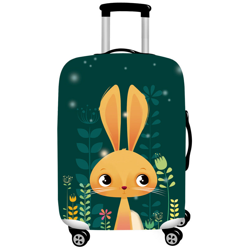 Honana Cute Cartoon Rabbit Elastic Luggage Cover Trolley Case Cover Durable Suitcase Protector
