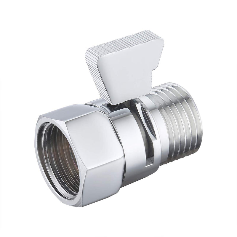 G 1/2 Shower Head Shut-Off Valve Quick Open Adapter Brass Valve Flow Control Regulator Bath Accessory
