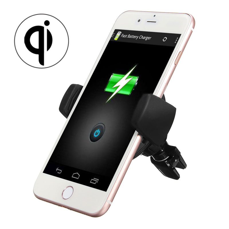 Qi Wireless Air Vent Car Mount Charger Dock Mount Holder For Samsung S8 S7