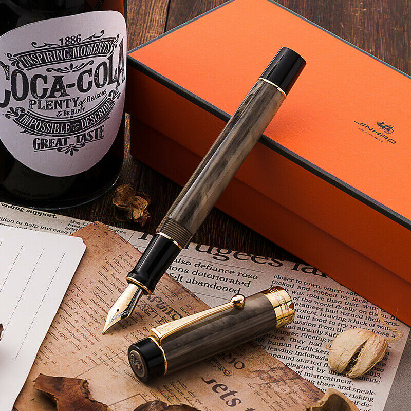 Jinhao Centennial Resin Fountain Pen Signing Ink Pen Medium Nib 0.6-0.7mm Writing Pens