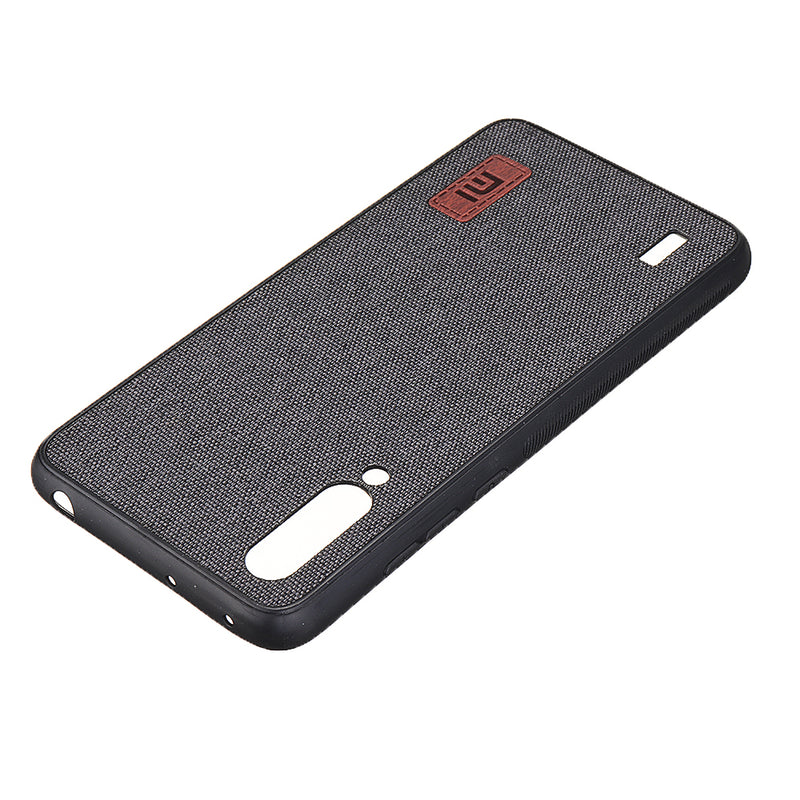 Bakeey Luxury Fabric Splice Soft Silicone Edge Shockproof Protective Case For Xiaomi Mi9 Mi 9 Lite / Xiaomi Mi CC9