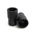 Drillpro 5 Piece Twist Socket Set Lug Bolt Nut Remover Extractor Tool 17MM to 22MM Metric Bolt and Lug Nut Extractor Socket Wrench Tools