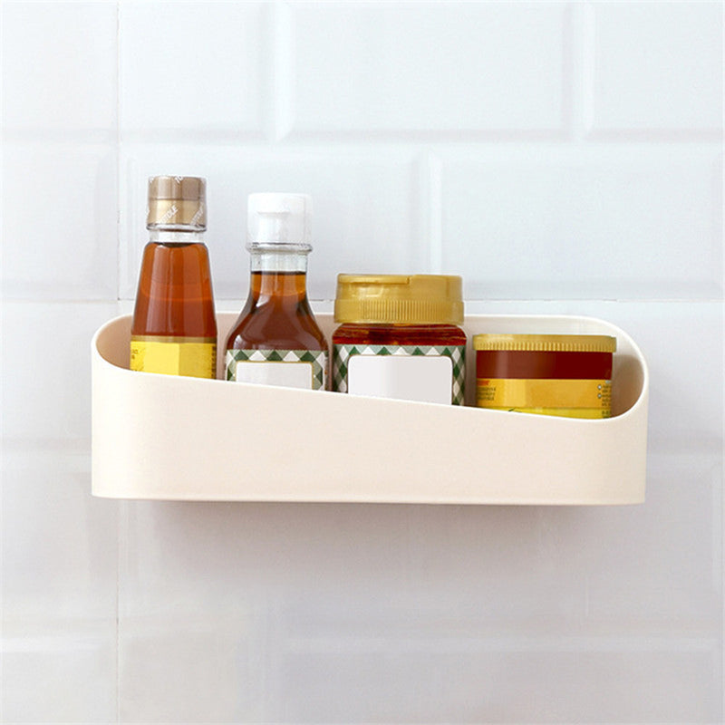 Bathroom Shelves Shower Gel Shampoo Kitchen Storage Rack Wall Shelf Holder Organiser Box Bathroom Accessories