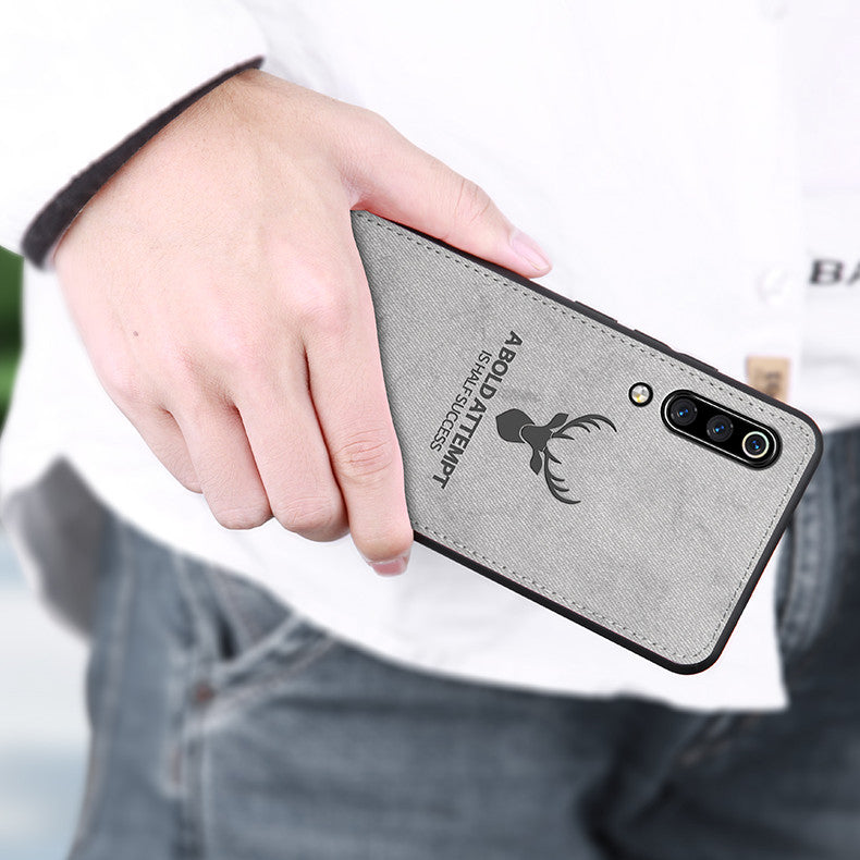 BAKEEY Deer Shockproof Cloth&TPU Protective Case For Xiaomi Mi9 / Xiaomi Mi 9 Transparent Edition