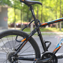 XANES TLL01 3M Reflection Tape Type Folding Bike Lock Rubber Surface Anti-theft Joint Lock For MTB