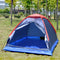 2 Persons Camping Tent Single Layer Beach Tent Outdoor Travel Windproof Waterproof Awning Tent Summer Tent with Bag Random Color