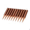 10Pcs Pure Copper Iron Tips 900M-T-I Soldering Tips for Soldering Rework Soldering Iron Station
