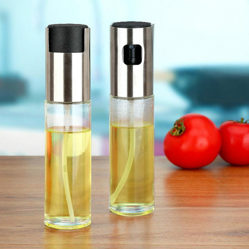 KCASA Kitchen Oil Spray Empty Bottle Vinegar Bottle Oil Dispense Seasoning Vinegar Bottle Soy Sauce Bottle Salad Bbq Cooking Glass Oil Sprayer
