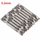 10pcs HSS Double Ended Twist Drill Bits End Set Dia. 4.2mm or 5.2mm Stell Tool