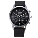 NORTH 6009 Fashion Men Quartz Watch Casual Decorative Little Dails Leather Strap Wristwatch