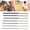 7pcs 300mm Extra Long Brad Point Twist Drill Bits Set 12 Inch Wood Working Drill Bit