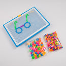 Mushroom Nail 296 Creative Children's Intelligence Combination Spell Inserting Board Toy Puzzle Building Blocks Early Education Puzzle Boxed