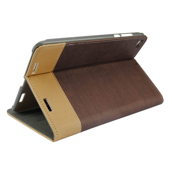 Book Design Stripe Folio PU Leather Case Cover For Xiaomi Mipad 2