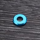 Suleve M5AW1 10Pcs M5 Aluminum Alloy Flat Fender Screw Washer Spacer Gasket Multicolor