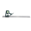 BERRYLION 300mm Adjustable Combination Square Angle Ruler 45/90 Degree with Bubble Level Multifunctional Gauge Measuring Tools