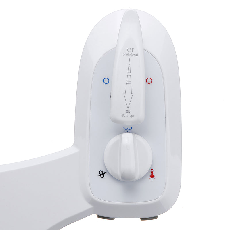 Dual Cold Hot Water Nozzle Spray Non-Electric Bidet Bathroom Toilet Seat Bidet Cleaning Device