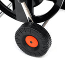 Garden Hose Cart 2 Wheel Garden Hose Reel Cart Holds 1/2 Inch 45m Hose Winding Tool Pipe Storage Cart