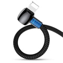 TOTU 2.4A Lightning LED Indicator Fast Charging Data Cable For iPhone XS XR 8 Plus 11Pro iPadPro iPadAir