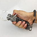 ZANLURE 304 Stainless Steel Camouflage Fish Pliers Fishing Gripper Fish Tackle Outdoor Portable Fishing Tool-Grey/Green