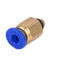FLSUN 10PCS PC4-M5 Thread Nozzle Brass Pneumatic Connector Quick Joint For 3D Printer