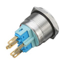 12V 6 Pin 22mm Led Light Metal Push Button Momentary Switch Waterproof  Switch