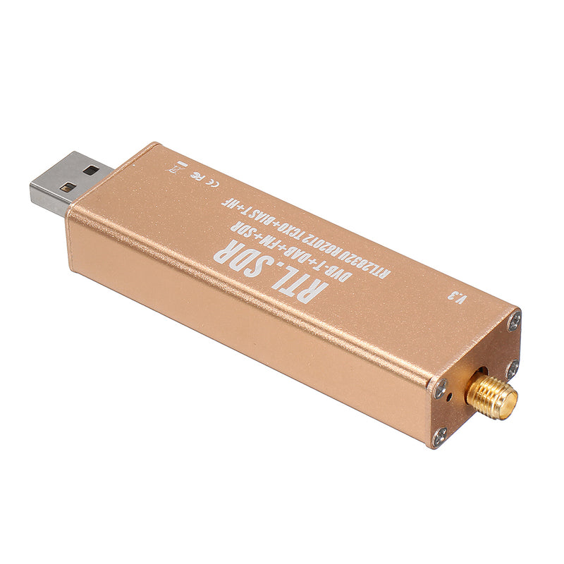 RTL SDR Receiver V3 Pro RTL2832U R820T2 0.5PPM TXCO HF Bias SMA Software Defined Radio Fullband for Windows 10 Mac Android Linux