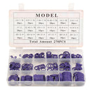 Suleve MXRW1 R22/R134a Air Conditioning O-Ring Rubber Rings Waterproof Washer 270Pcs