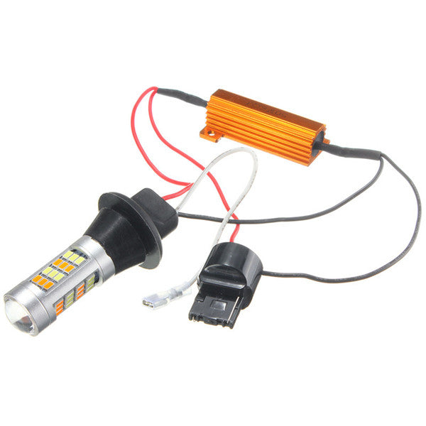 12V 20W 1000LM Dual Color 7440 2835 LED Bulbs For Daytime Running Lights Turn Signal Light