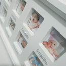 My First Year Baby Photo Frame Picture Display 12 Months Keepsake Collage Wood