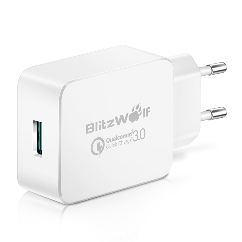 [Qualcomm Certified BlitzWolf BW-S5 QC3.0 18W USB Charger EU Adapter With Power3S Tech