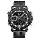 NAVIFORCE NF9172S Luminous Hand Full Steel Band Men Wrist Watch Date Display Quartz Watch