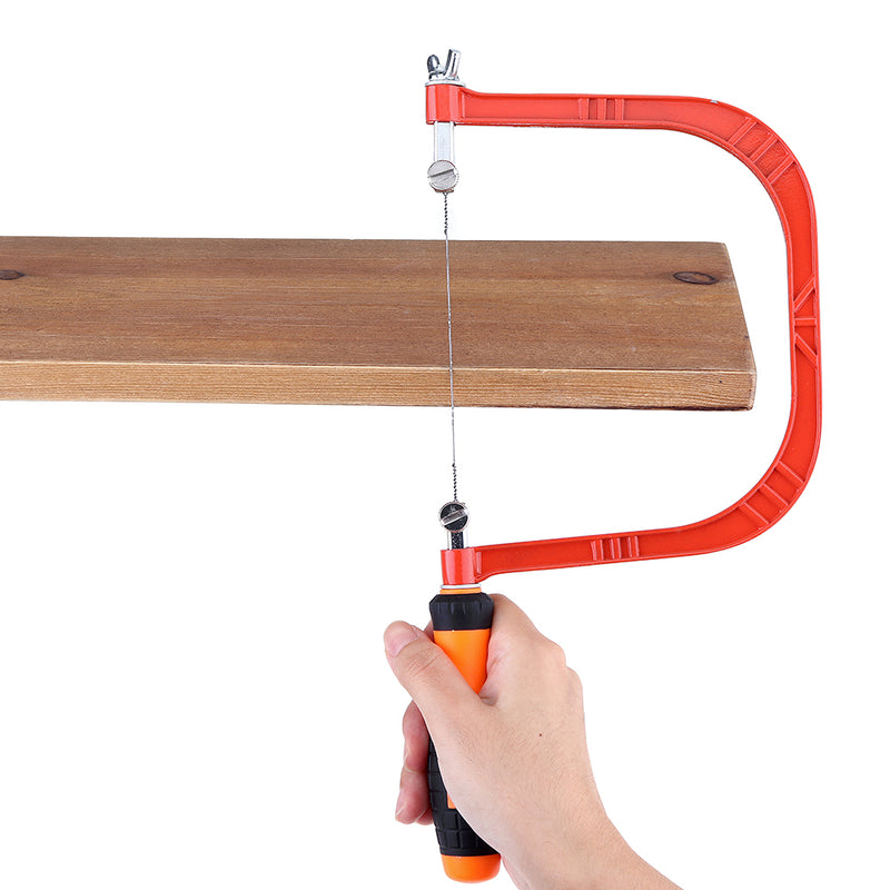 Woodworking Fret Saws Hand Coping Saw DIY Shape Cutting Tool 10Pcs 130mm Blades