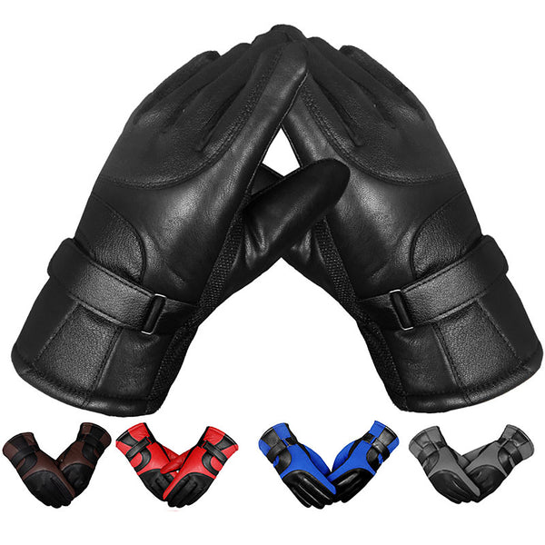 Anti-slip Touch Screen/Leather Gloves Warmer Thermal Windproof Waterproof Skiing Motorcycle