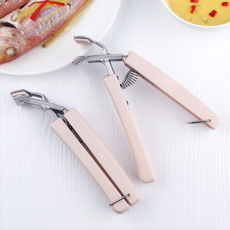 Stainless Steel Kitchen Oven Microwave Plate Bowl Hand Claw Clip Gadgets Opener