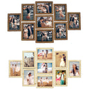 DIY 9PCS Family Collage Wedding Photo Picture Frame Wall Hanging Display Home Decorations