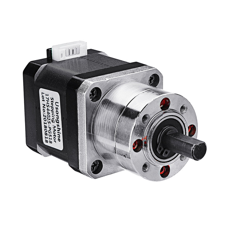 17HS4401S-PG518 4-lead Nema17 Extruder Gear Ratio 5.18:1 Stepper Motor For 3D Printer CNC Part