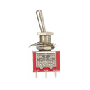 10pcs Red Toggle Switch DPDT On-Off-On 6 PINs 3 Position 5A 120Vac /2A 250Vac