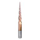 Drillpro 2 Flutes  R0.5/ R1.0 *47*D8*85 Taper Ball Nose End Mill HRC50 Milling Cutter