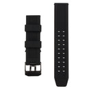 Replacement Rubber Wristwatch Band Watch Strap for Luminox 23mm FP.L.ES w/Buckle