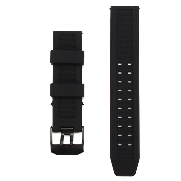 Replacement Rubber Wristwatch Band Watch Strap for Luminox 23mm FP.L.ES w/Buckle