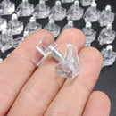 50pc 5mm Shelf Supports Pegs Studs Clear With Metal Pin Kitchen Cabinet Cupboard
