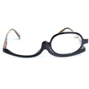 Rotating Makeup Glasses Magnifying Glasses Cosmetic Folding Eyeglasses Tools Kit