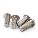 Suleve M6CH3 50Pcs M6 Carbon Steel Hex Socket Button Head Screw Bolts 10-20mm