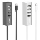 HOCO 4 In 1 Type C to USB HUB Splitter Adapter Expander For PC Tablet Xiaomi Air Laptop MacBook2017 XiaomiPro