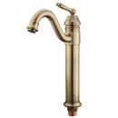 Tall Antique Bathroom Kitchen Sink Basin Faucet Hot & Cold Water Mixers Tap Single Handle
