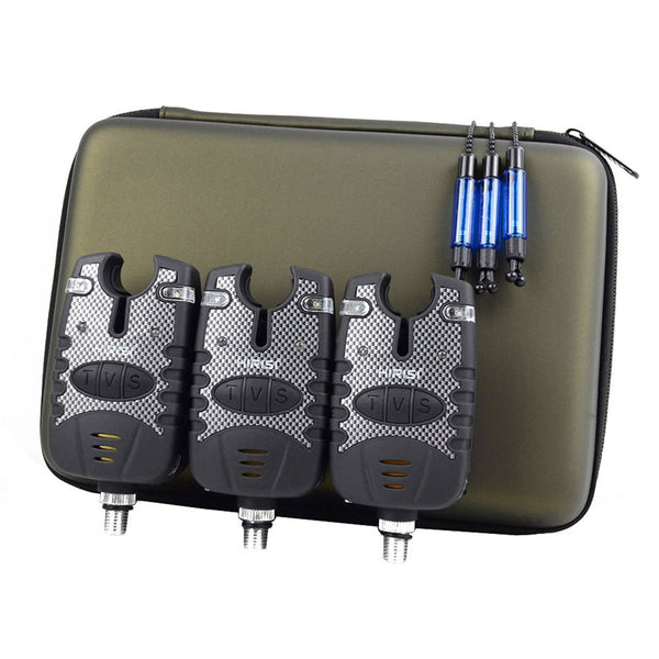 Carp Fishing Bite Alarm & Illuminated Swinger Set Water Resistant Night Light Fishing Tool