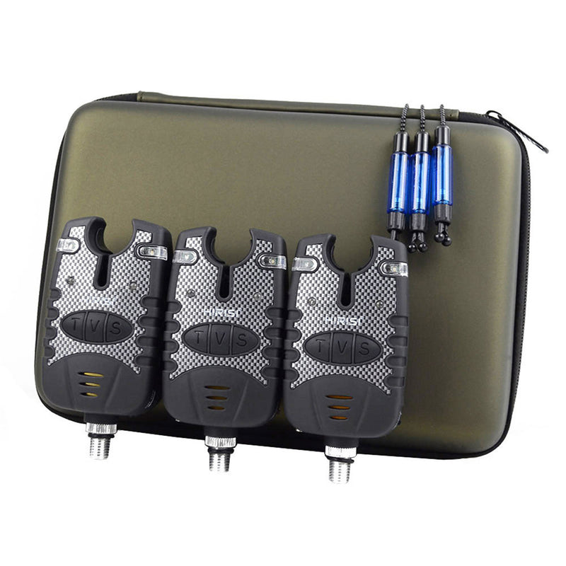 Carp Fishing Bite Alarm & Illuminated Swinger Set Water Resistant Night Light Fishing Tool